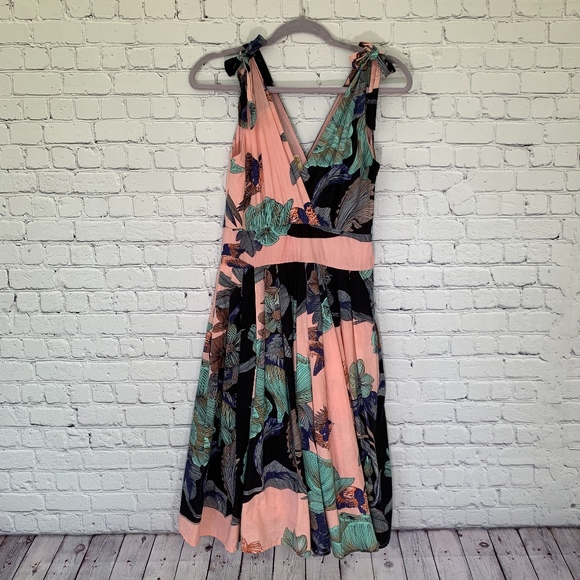 Aryeh Dresses & Skirts - ARYEH Pink Floral Cotton Party Dress Sundress